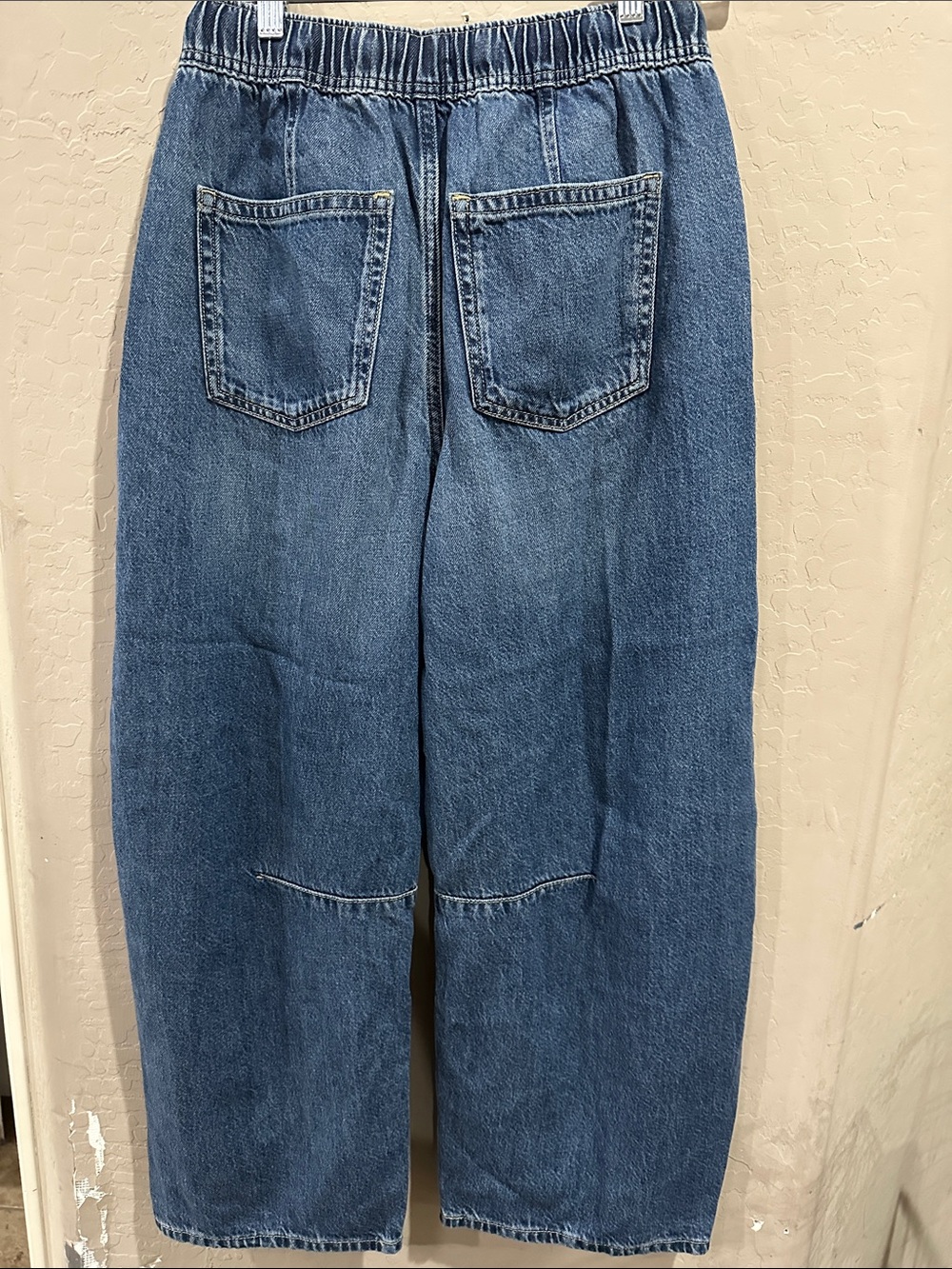 GAP BARREL Relaxed Blue Drawstring Denim Jeans - Picture 3 of 3